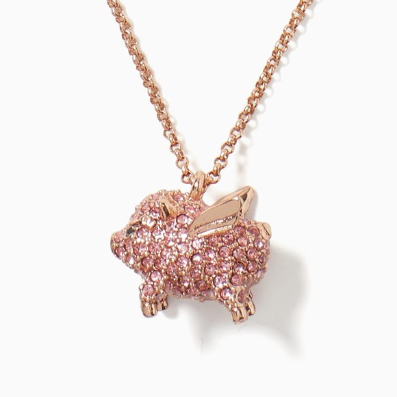 Kate Spade Imagination Pave Pig Mini Pendant (BRAND NEW)